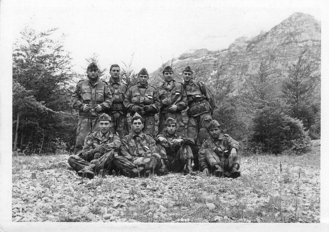 42 CORSO IN ADDESTRAMENTO - Foto Campo a Foce(Monte Monaco)   10.5.1966